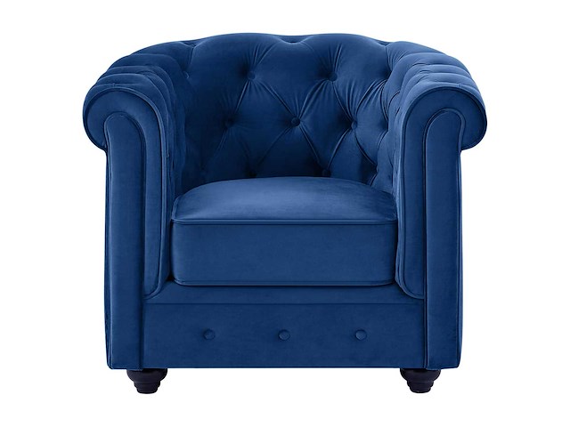 Fauteuil - koninklijk blauw fluweel - afbeelding 2 van  4