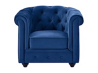 Fauteuil - koninklijk blauw fluweel - afbeelding 2 van  4