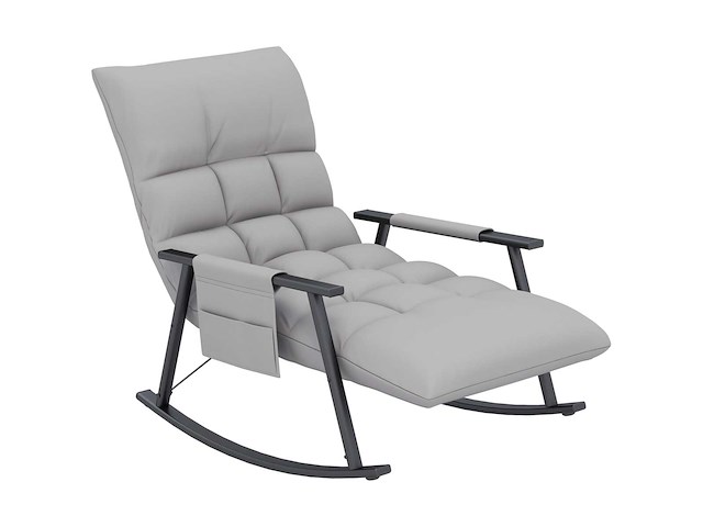 Fauteuil à bascule, dossier et repose-pieds réglables - afbeelding 3 van  9