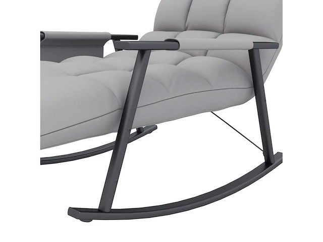 Fauteuil à bascule, dossier et repose-pieds réglables - afbeelding 6 van  9