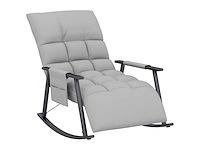 Fauteuil à bascule, dossier et repose-pieds réglables - afbeelding 7 van  9