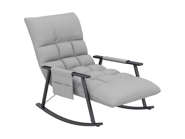 Fauteuil à bascule, dossier et repose-pieds réglables - afbeelding 8 van  9