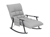 Fauteuil à bascule, dossier et repose-pieds réglables - afbeelding 8 van  9