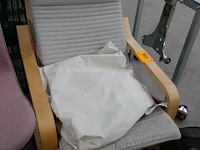 Fauteuil berkenfineer + eetkamerstoel - afbeelding 2 van  4
