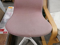 Fauteuil berkenfineer + eetkamerstoel - afbeelding 3 van  4