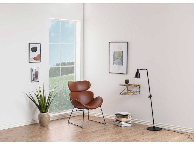 Fauteuil cazari - bruin/zwart - afbeelding 1 van  7