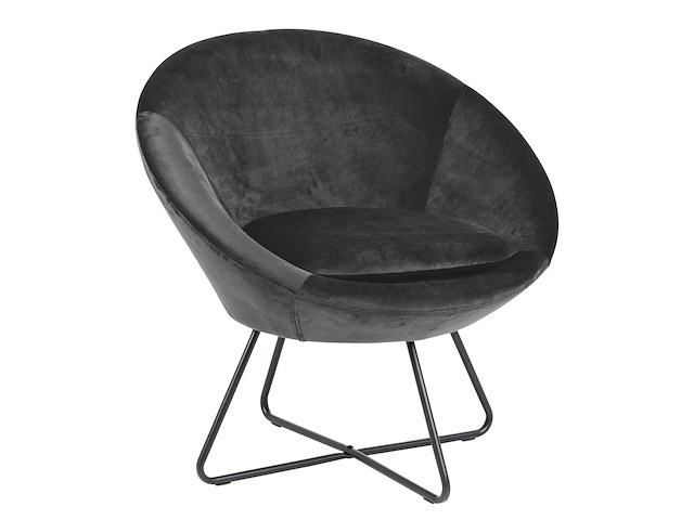 Fauteuil cezar - donkergrijs/zwart - afbeelding 1 van  4