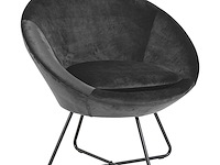 Fauteuil cezar - donkergrijs/zwart - afbeelding 1 van  4