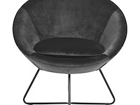 Fauteuil cezar - donkergrijs/zwart - afbeelding 2 van  4