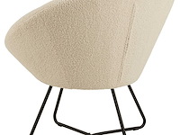 Fauteuil cezar teddystof - crème/zwart - afbeelding 6 van  7
