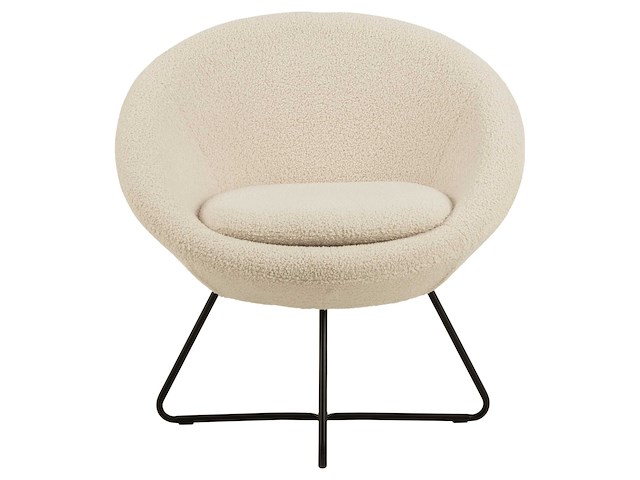 Fauteuil cezar teddystof - crème/zwart - afbeelding 7 van  7