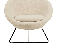 Fauteuil cezar teddystof - crème/zwart - afbeelding 7 van  7