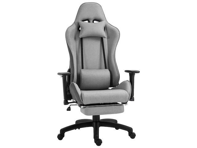 Fauteuil de bureau chaise de bureau manager grand confort repose-pied tétière + coussin lombaires - afbeelding 3 van  9