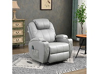 Fauteuil de massage et inclinable avec repose-pieds et télécommande - afbeelding 2 van  9