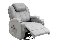 Fauteuil de massage et inclinable avec repose-pieds et télécommande - afbeelding 3 van  9