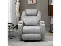 Fauteuil de massage et inclinable avec repose-pieds et télécommande - afbeelding 5 van  9
