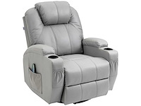 Fauteuil de massage et inclinable avec repose-pieds et télécommande - afbeelding 7 van  9