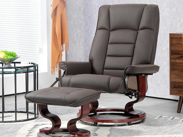 Fauteuil de relaxation inclinable avec repose-pied - afbeelding 1 van  8