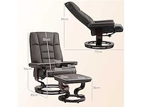 Fauteuil de relaxation inclinable avec repose-pied - afbeelding 4 van  8