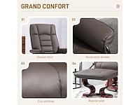 Fauteuil de relaxation inclinable avec repose-pied - afbeelding 7 van  8