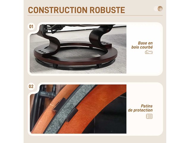 Fauteuil de relaxation inclinable avec repose-pied - afbeelding 8 van  8