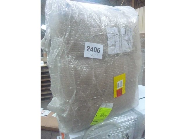 Fauteuil die kan worden omgebouwd tot bed met corduroy-bekleding en kameelafwerking - afbeelding 7 van  7