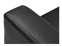 Fauteuil en simili - noir - afbeelding 5 van  6