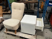 Fauteuil in stof - afbeelding 1 van  3