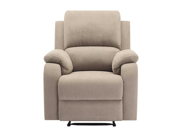 Fauteuil in taupe microvezel - afbeelding 3 van  6