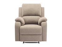 Fauteuil in taupe microvezel - afbeelding 3 van  6