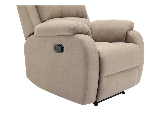 Fauteuil in taupe microvezel - afbeelding 5 van  6