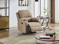 Fauteuil in taupe microvezel - afbeelding 2 van  7