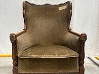 Fauteuil met houten onderstel - afbeelding 1 van  1