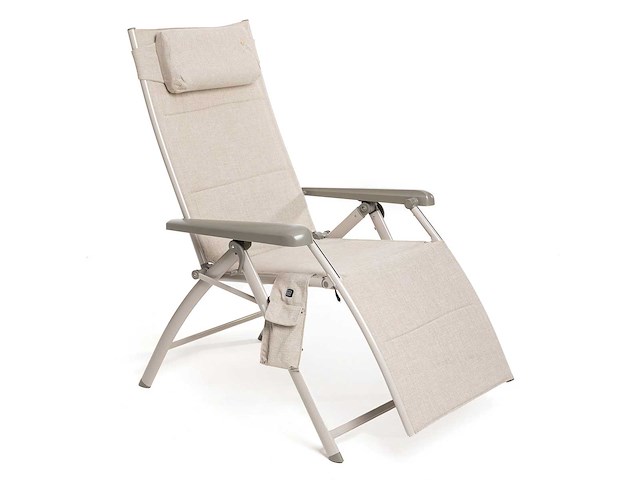 Fauteuil met verwarmde functie en nekkussen, hartbalans - taupe - afbeelding 1 van  7