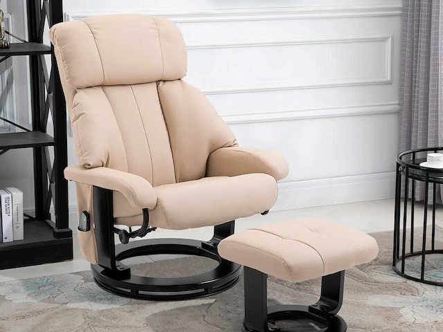 Fauteuil met voetsteun - massage met afstandsbediening - afbeelding 1 van  8