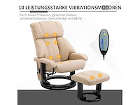 Fauteuil met voetsteun - massage met afstandsbediening - afbeelding 5 van  8