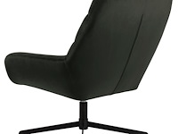 Fauteuil paris - 73x82x88 cm - draaibaar - donkergroen velours - afbeelding 2 van  8