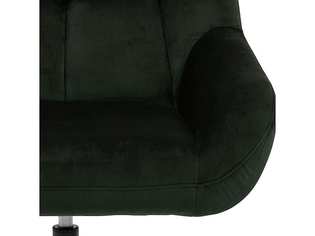 Fauteuil paris - 73x82x88 cm - draaibaar - donkergroen velours - afbeelding 6 van  8