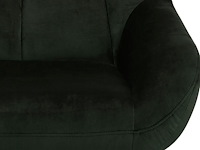 Fauteuil paris - 73x82x88 cm - draaibaar - donkergroen velours - afbeelding 6 van  8