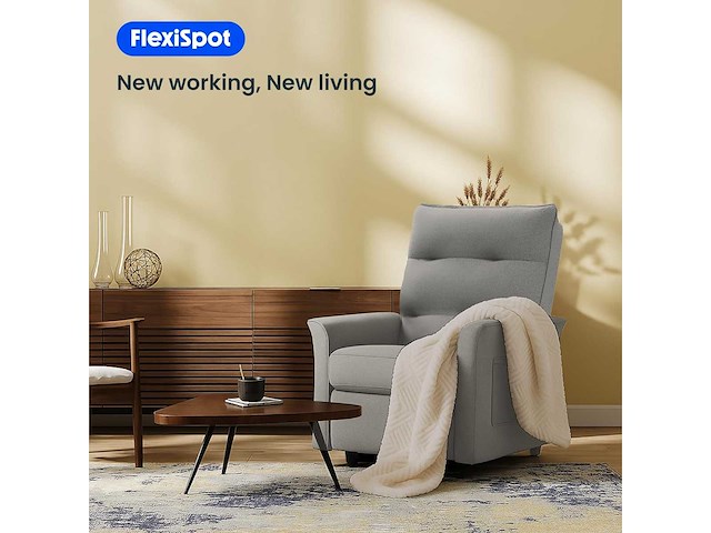 Fauteuil relax électrique, fauteuil inclinable avec dossier réglable 105°-155° - afbeelding 4 van  8