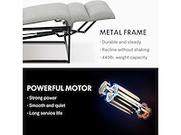 Fauteuil relax électrique, fauteuil inclinable avec dossier réglable 105°-155° - afbeelding 7 van  8