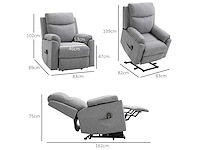 Fauteuil releveur électrique, fauteuil relax électrique avec repose-pied - afbeelding 5 van  10