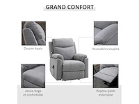 Fauteuil releveur électrique, fauteuil relax électrique avec repose-pied - afbeelding 8 van  10