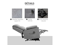 Fauteuil releveur électrique, fauteuil relax électrique avec repose-pied - afbeelding 9 van  10