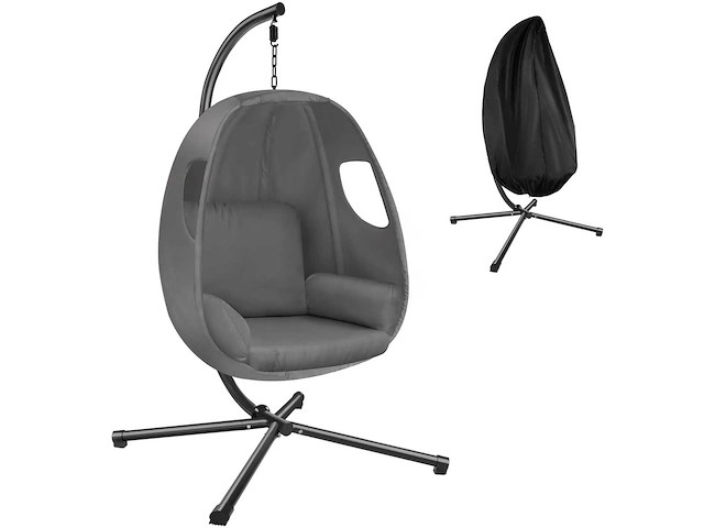 Fauteuil suspendu - gris anthracite - afbeelding 2 van  7