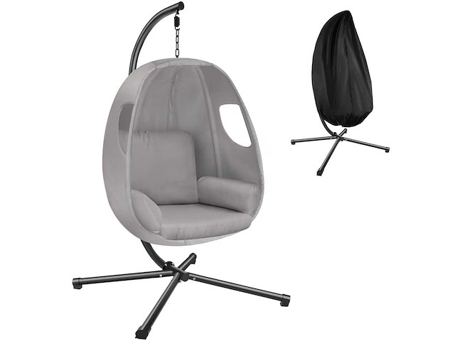 Fauteuil suspendu - gris clair - afbeelding 2 van  8