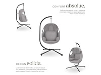 Fauteuil suspendu - gris clair - afbeelding 4 van  8