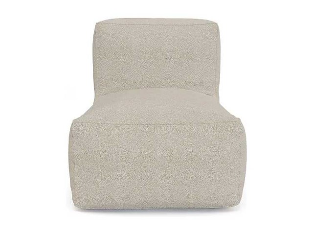 Fauteuil van gebroken wit terry stof - afbeelding 2 van  7