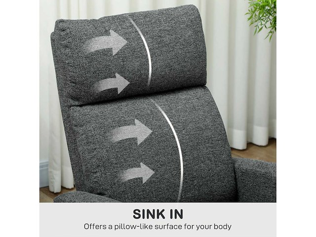 Fauteuilstoel, relaxstoel met verstelbare beensteun - afbeelding 5 van  8