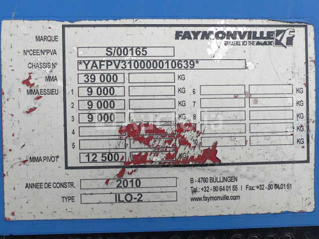 Faymonville ilo -2 3-assige trekker met lades - afbeelding 12 van  37